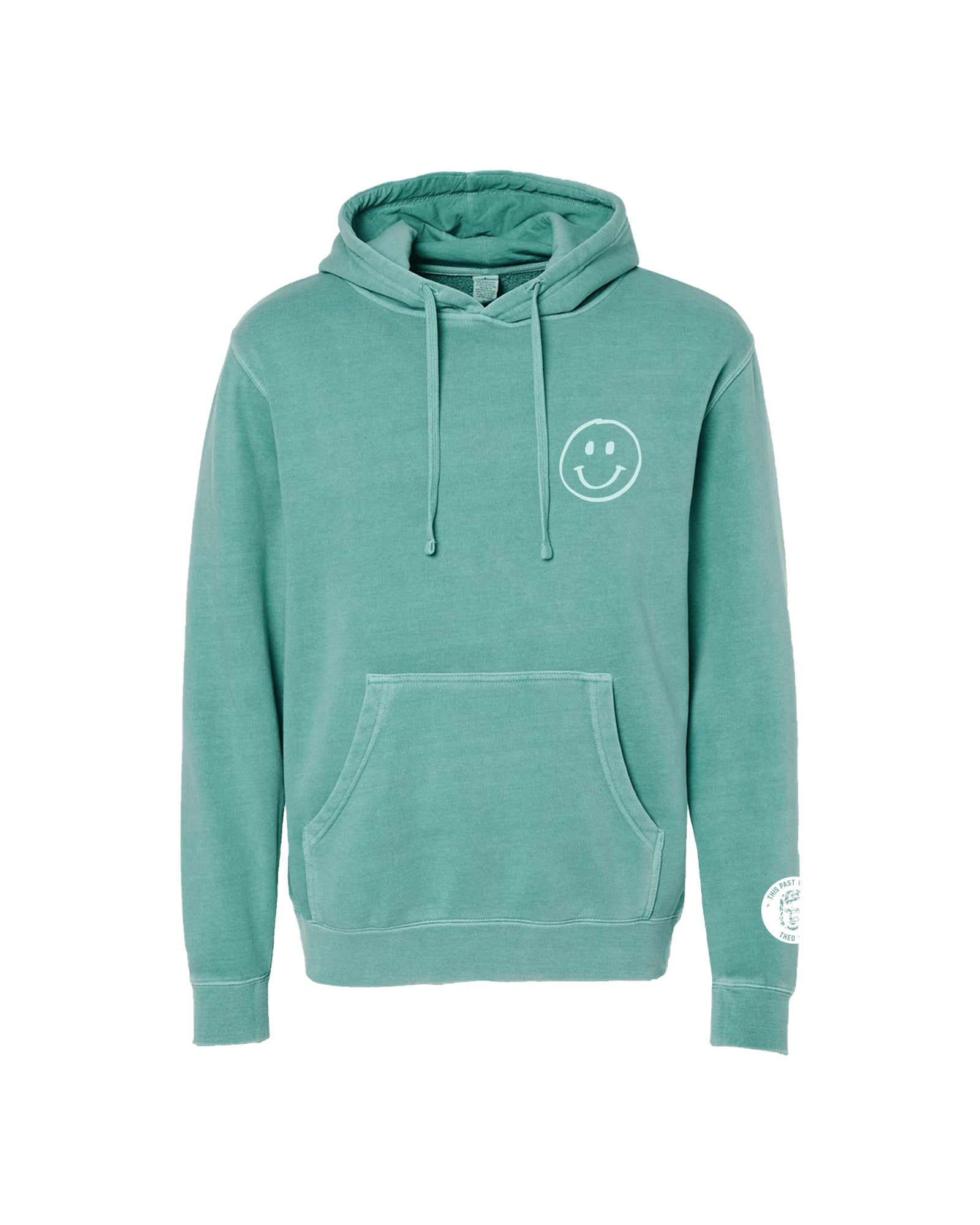 Be Good To Yourself Pigment Mint Hoodie.Front