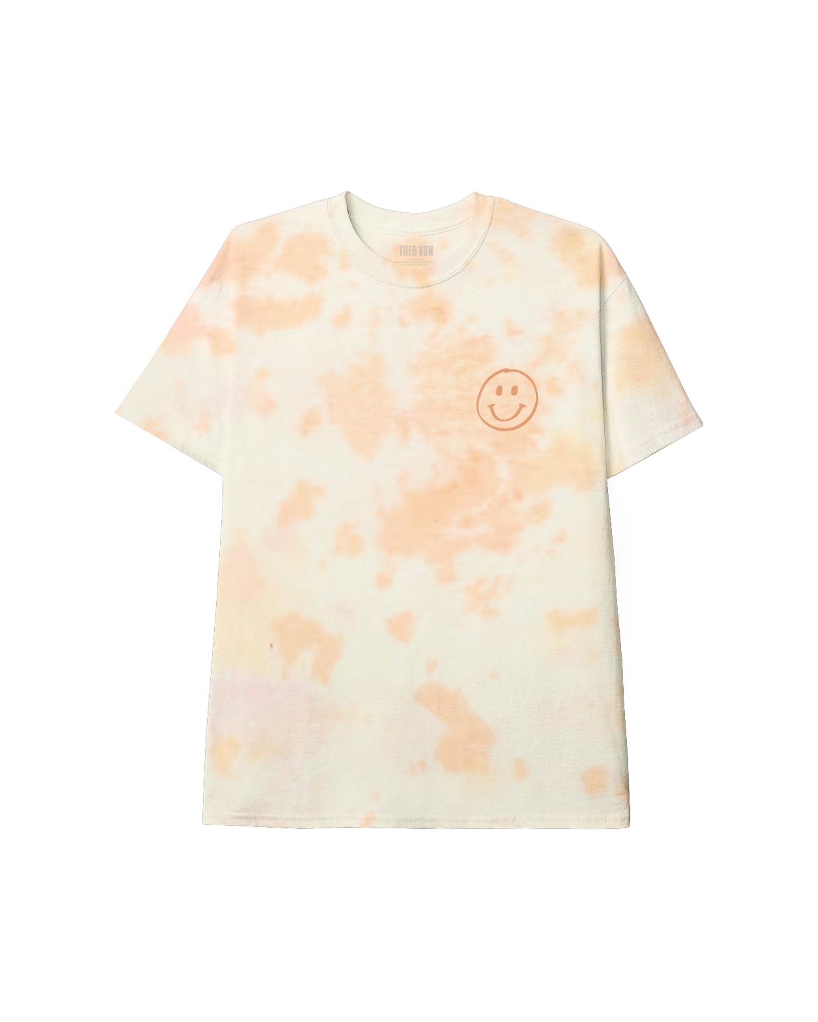 Be Good To Yourself Creamsicle Dye Tee.Front.