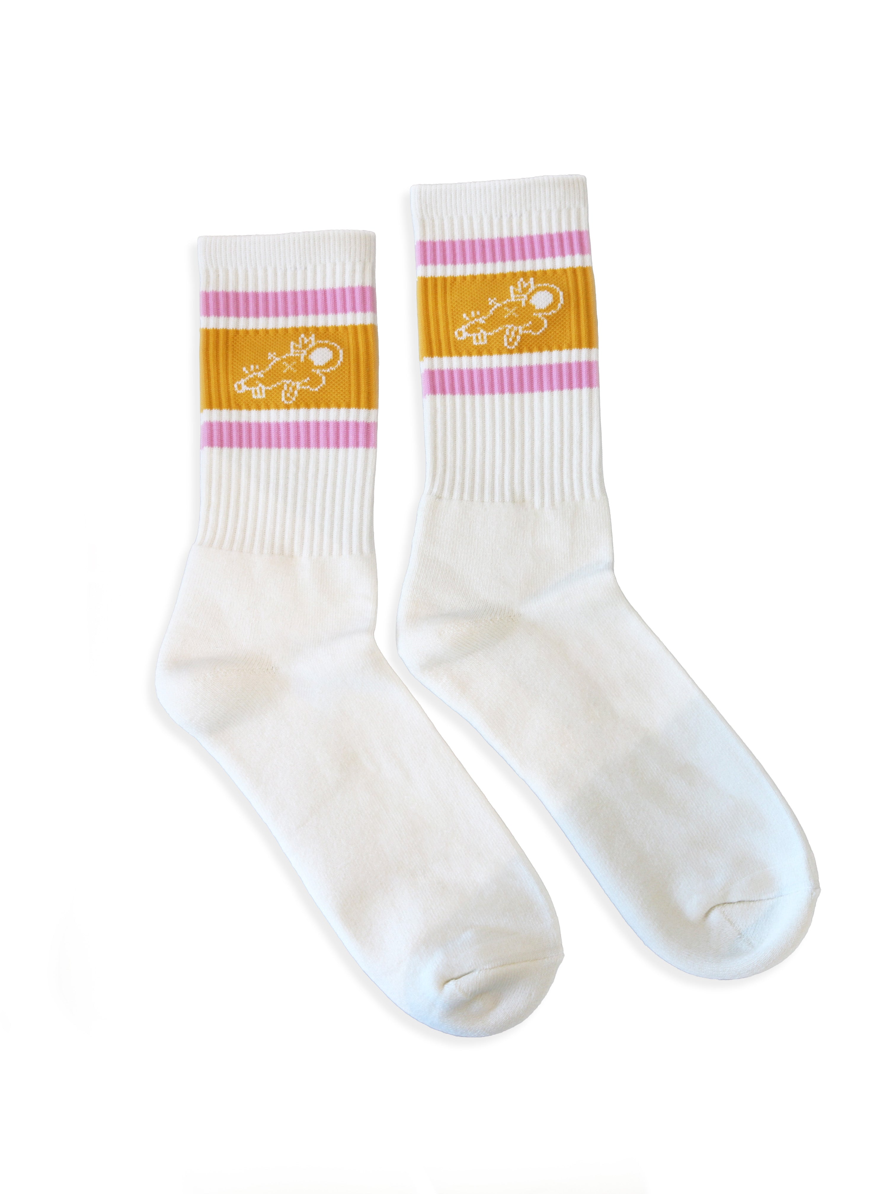 BGTY Scribble Socks Pink Gold | Theo Von