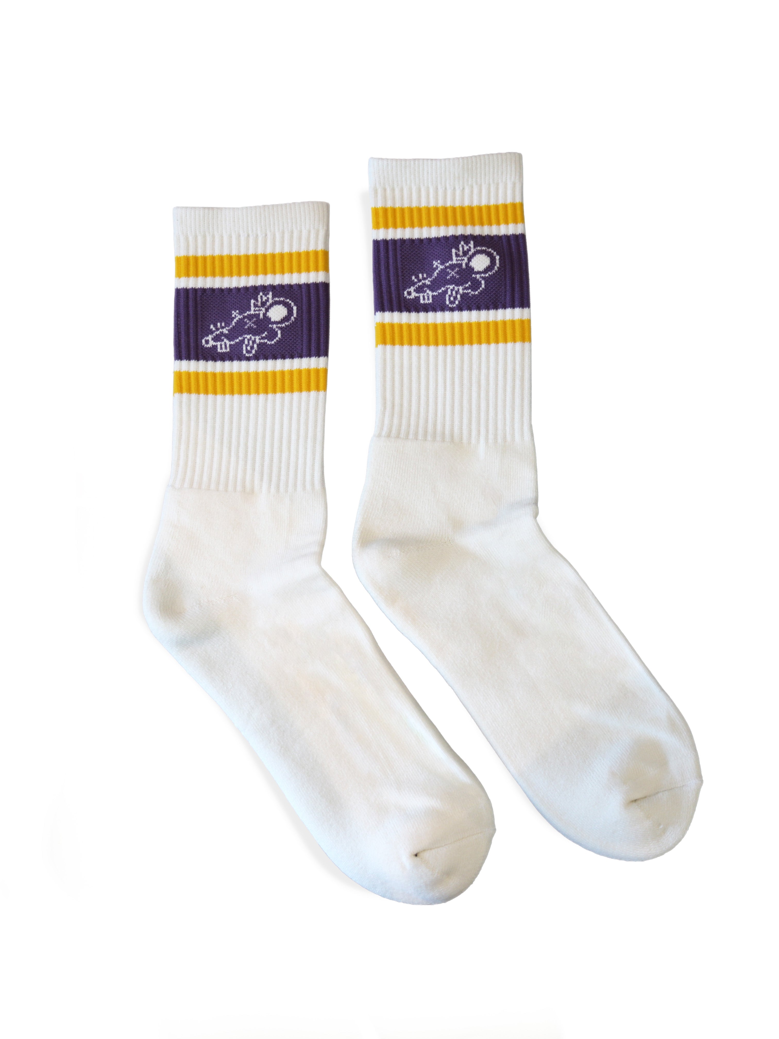 BGTY Scribble Socks Yellow/Purple