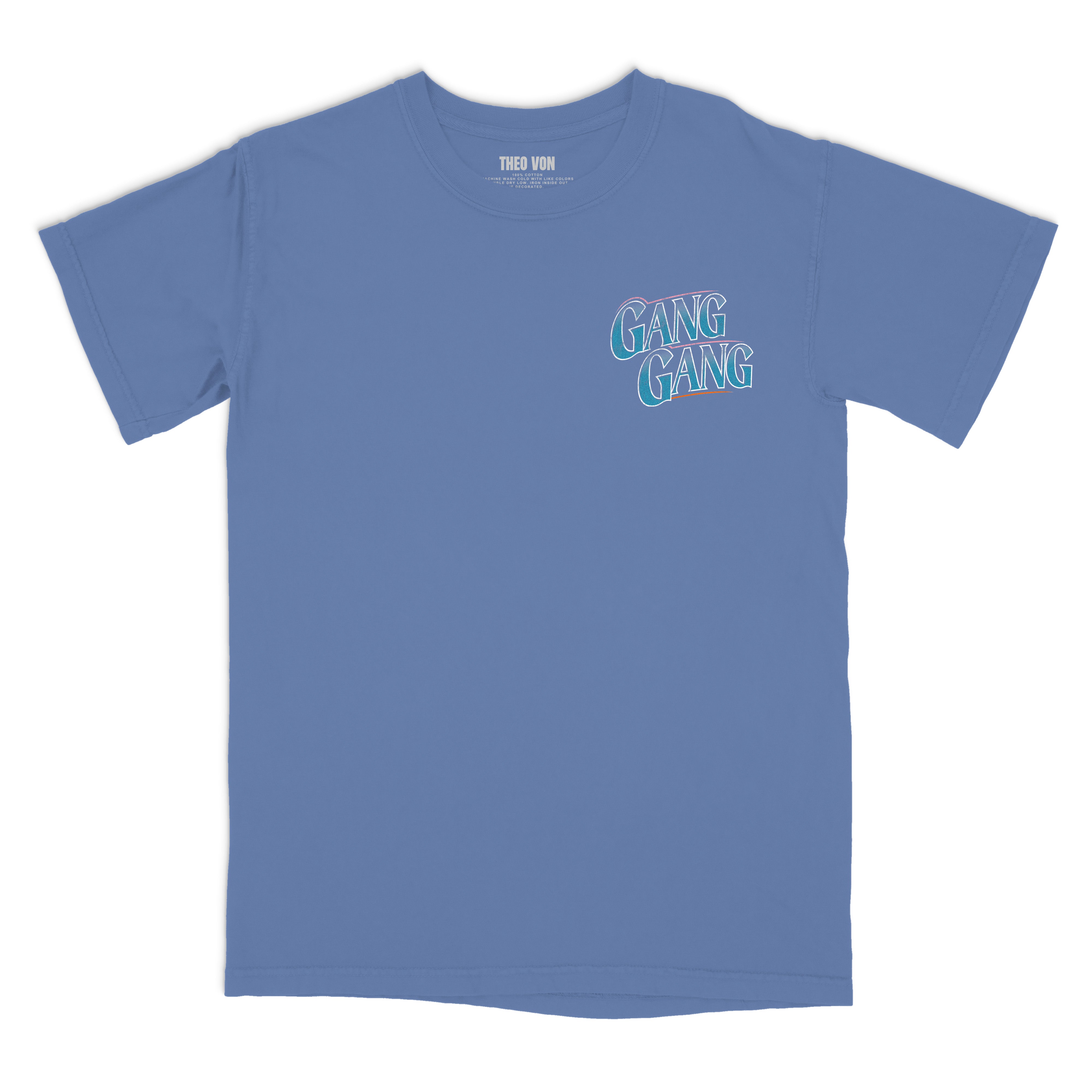 Gang Gang Palm Tree Periwinkle Tee