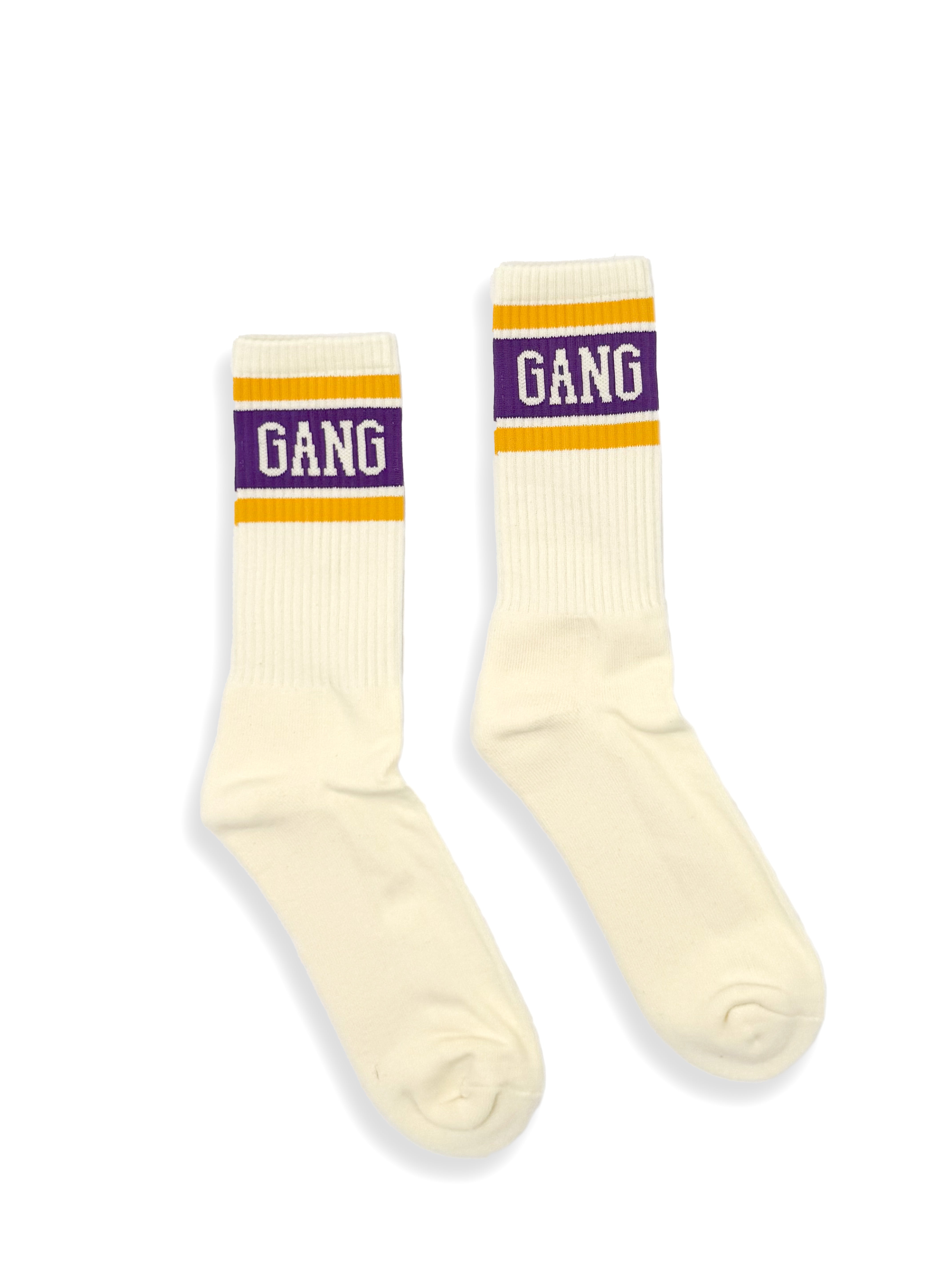Gang Gang Socks Purple/Gold