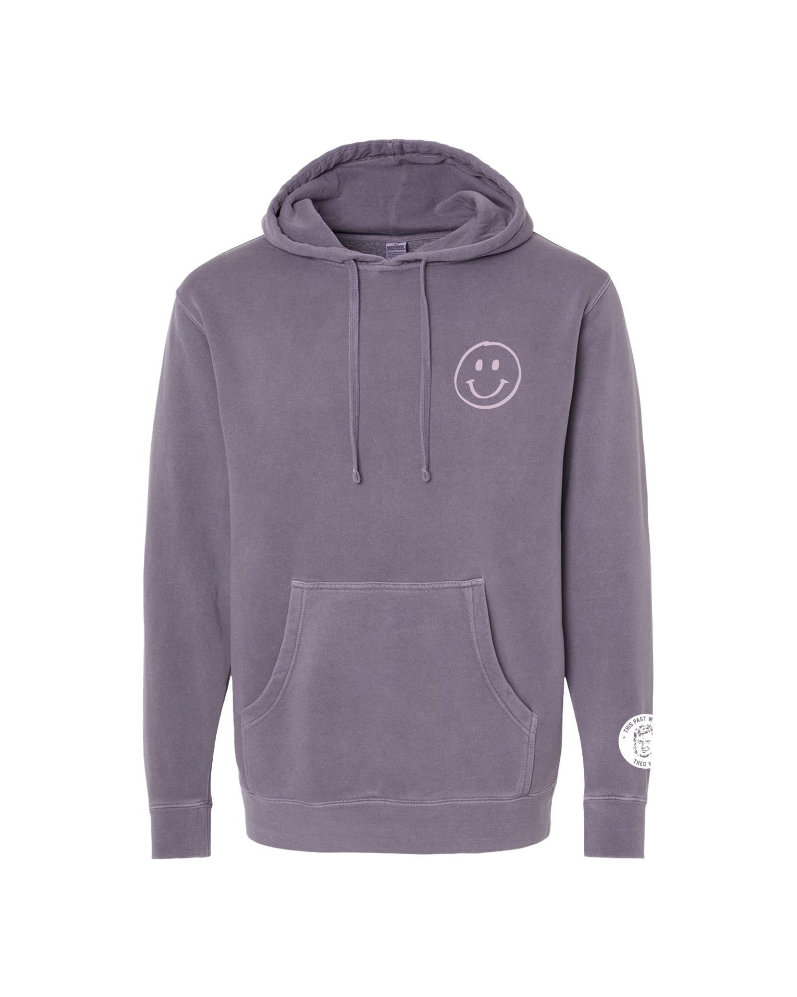 Be Good To Yourself Pigment Plum Hoodie.Front