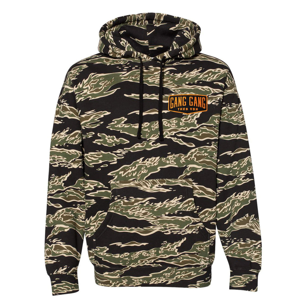 Gang Gang Patch Tiger Camo Hoodie