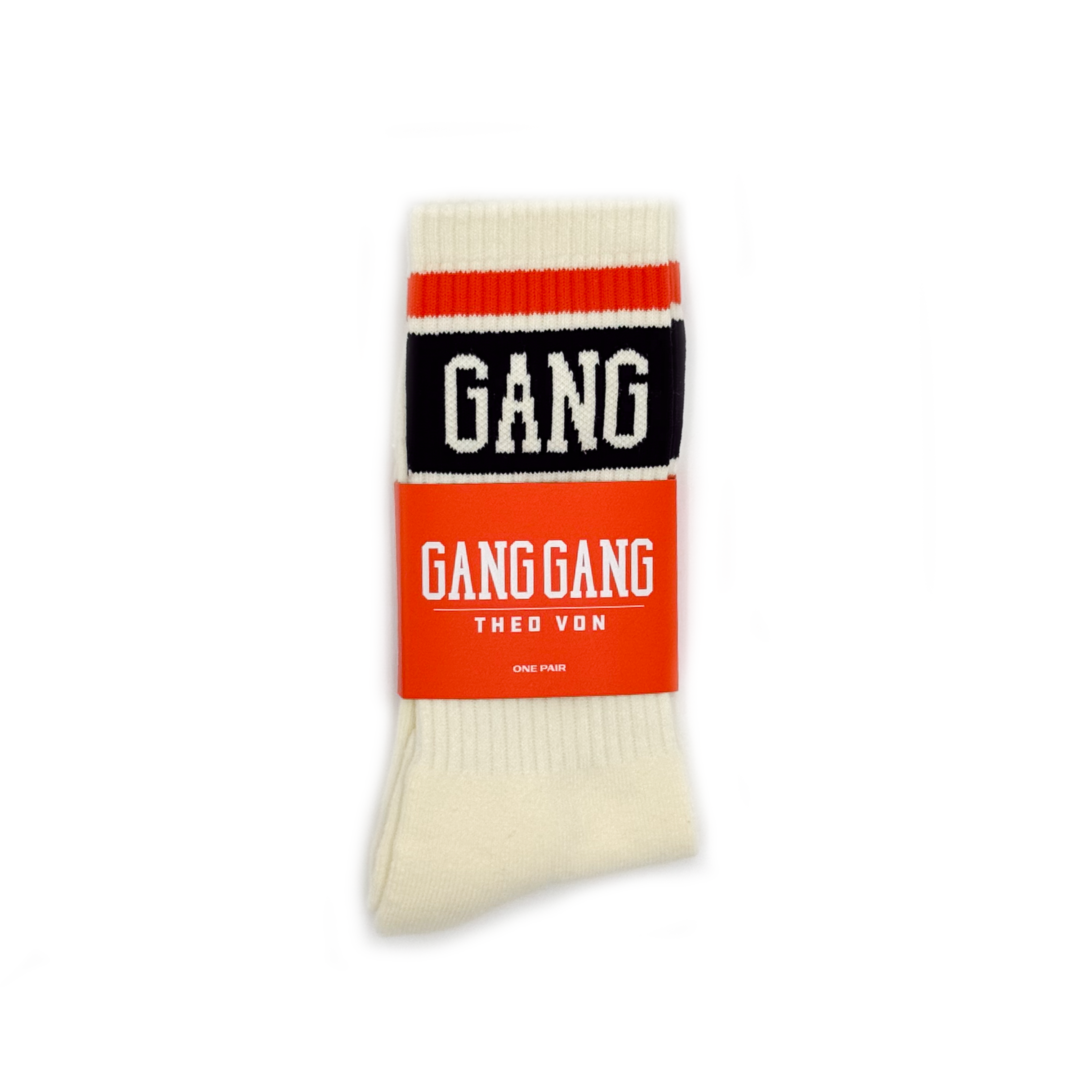 Gang Gang Socks Orange/Navy