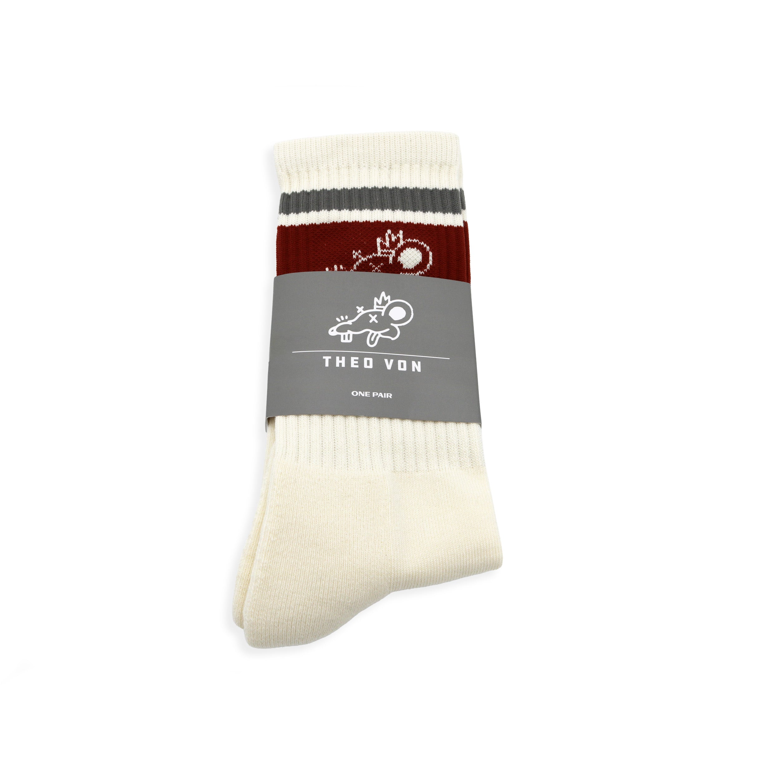 BGTY Scribble Socks Gray Brick | Theo Von