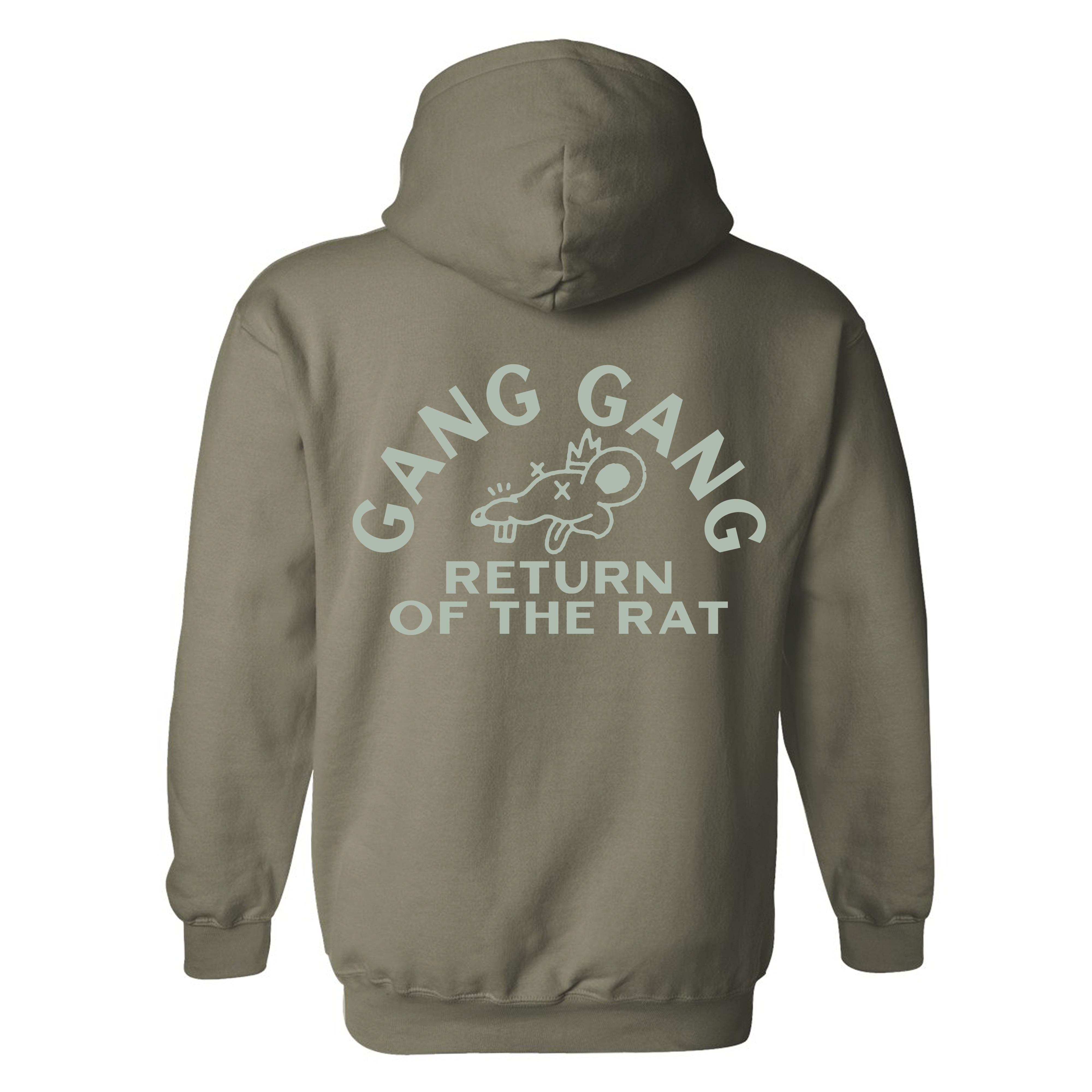 Return of the Rat Military Green Hoodie