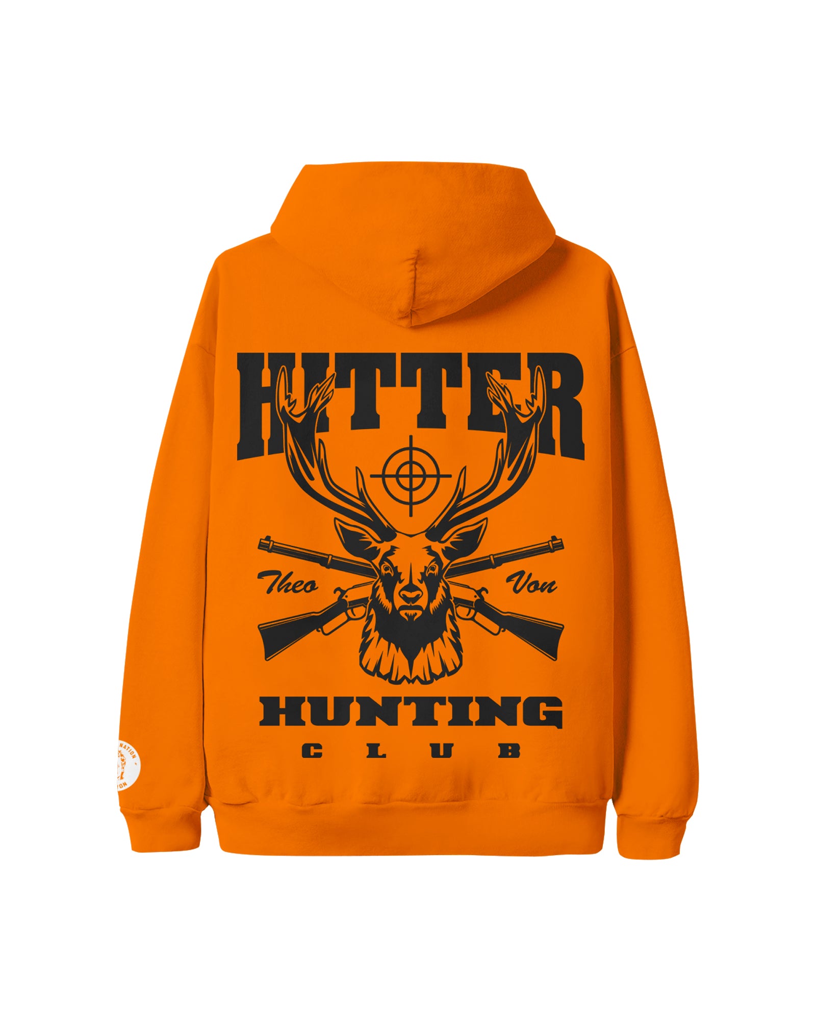 Hitter Hunting Club Orange Hoodie